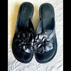 BORN Wedge Flip Flop sz 7 /38